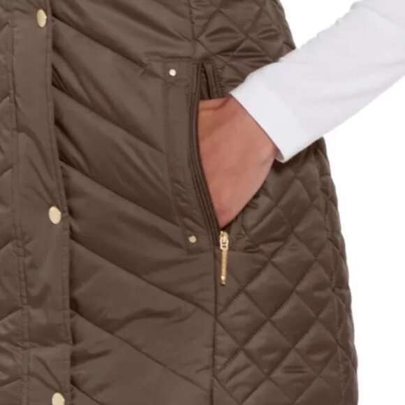 NWT Weatherproof Vintage Womens Quilted Vest Jacket Size Small Brown $80 EE426 - Picture 4 of 4